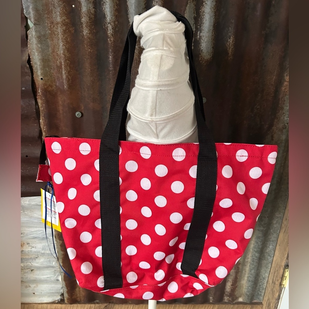 NWT- Disney Minnie Mouse Red Polka Dot Tote Bag - Picture 6 of 7